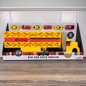 NEW FAO Schwarz Big Cab Auto Hauler